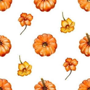 Pumpkin autumn cute pattern