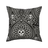 gothic damask - grey