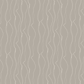 Neutral Peony Stripe Taupe and beige