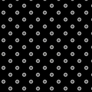 Acorn Cap Dot: Black Geometric Dot