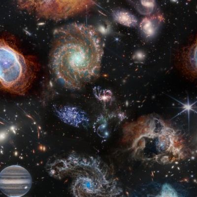 James Webb Space Telescope NASA Photo Collage