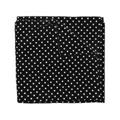 1/2 inch Classic White Polkadots on Black