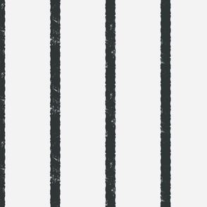 sketchy vertical stripe - off white and charcoal
