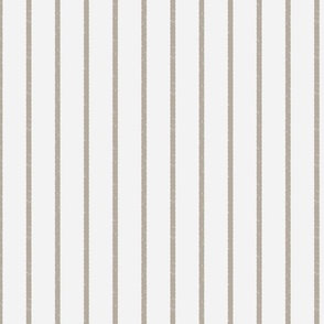 Small sketchy vertical stripe - off white and warm grey