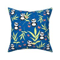 Peta Panda & Friends - ocean blue, Large 