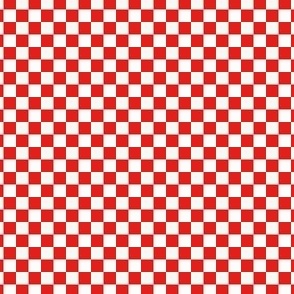 XS Checkerboard Valentine's Day red, white 0.5