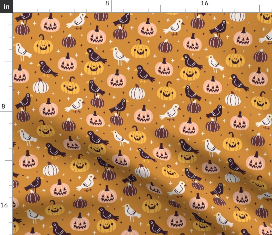 Halloween pumpkin patch. Medium scale