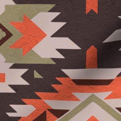 Boho Earth Tones Ikat