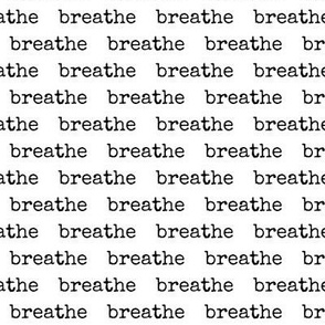 breathe typography white medium || inhale exchale mantra meditation black and white