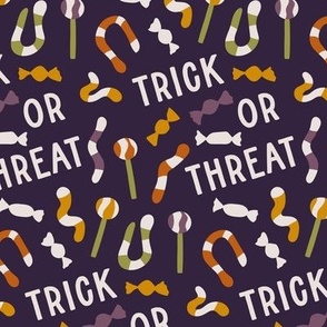 Halloween candies trick or threat