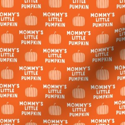 mommy's little pumpkin - halloween - orange - LAD22