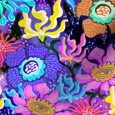Neon   Fantasy  psychedelic Botanicals