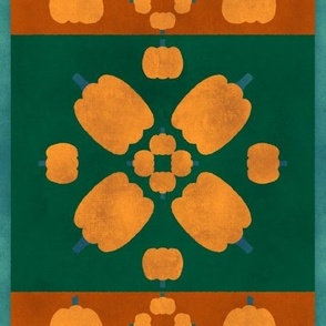 Folksy Pumpkin Quilt  