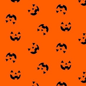 Halloween Pumpkin, Jack O Lantern, Jack-O-Lantern on Orange