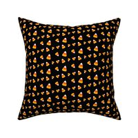 Halloween Candy Corn Pattern on Brown, Candy Corn, Halloween Pattern