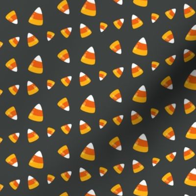 Halloween Candy Corn Pattern on Grey, Candy Corn, Halloween Pattern