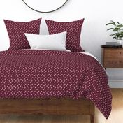 Micro Ditsy Florals Coordinating Pattern Burgundy 