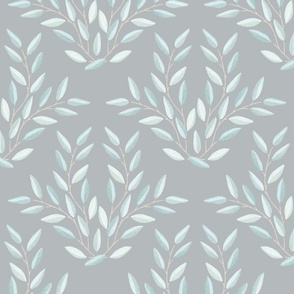 BOTANICAL DAMASK 01 HEATHER 24