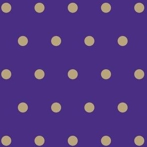 gold/purple polka dots - LAD22