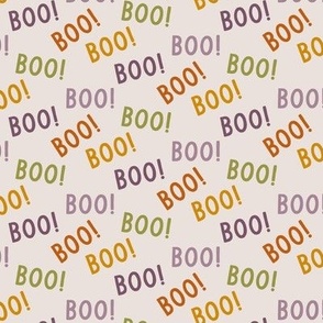 Halloween boo ghost mysterious colourful letters