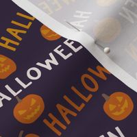 Spooky Halloween pumpkins letters