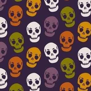 Halloween scary skulls 