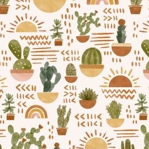 sunny cactus - small scale