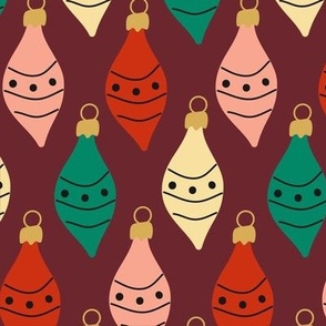 Colourful Christmas decorations