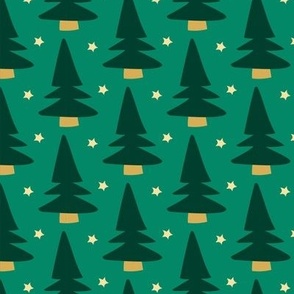 Simple cute trees and stars