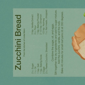 Zucchini Bread tea towel 