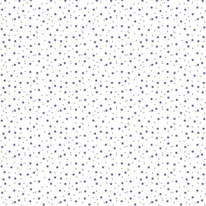 Purple and white, tiny polka dots,   Daisy dot coordinate