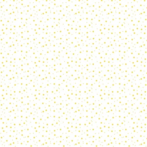 Yellow and white, tiny polka dots,   Daisy dot coordinate