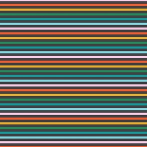 Rainbow Stripes on Black