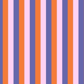 Halloween Stripes | Purple, Orange, Pink