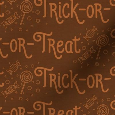 Halloween Fabric, Trick Or Treat - Candy Orange Textured