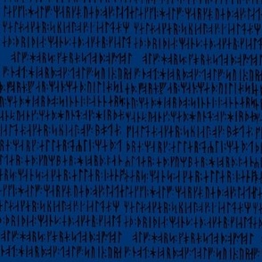 CODEX RUNICUS Black Runes on dark blue