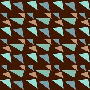 Turquoise thrown around triangle