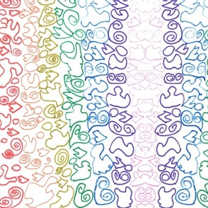 Rainbow scribbles