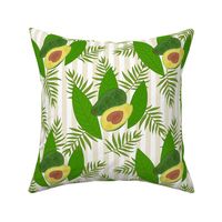 Avocado Delight - ecru stripes, medium