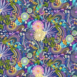 Violet otherworldly floral 