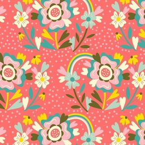 folk art florals