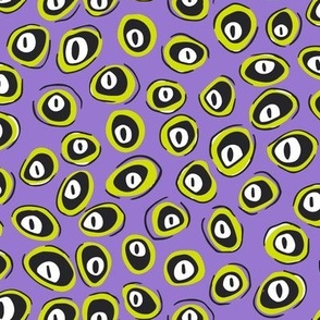 Spooky Lotus Eye on Purple