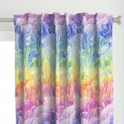 Rainbow Crystal Garden- Medium- Magical Crystals- Rainbows- Unicorn- Fairy tale- Novelty- Kids- Children- Dopamine Wallpaper- Multicolor- Pride- LGBTQ