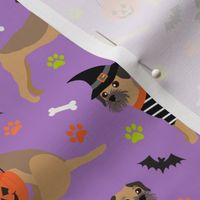 Halloween Border Terrier Purple