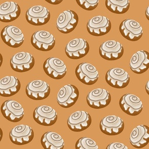 Cinnamon Buns - Cream Background