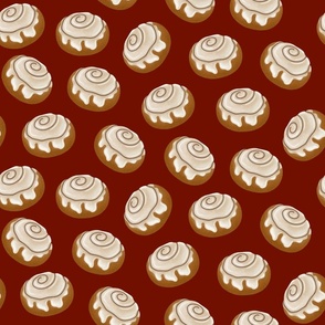 Cinnamon Buns - Red Background