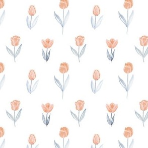 Tulip Pattern - Orange