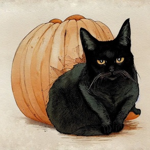 Cat is not impressed with your pumpkin