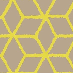 monochrome geometric - yellow
