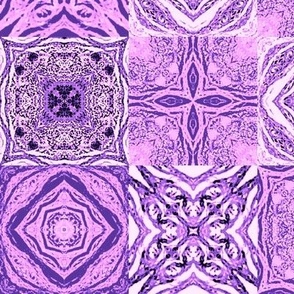 Pathology Slide Quilt, Purple